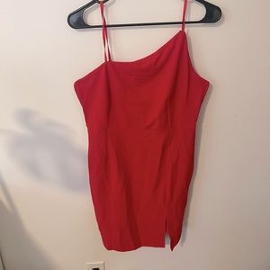Red bodycon dress